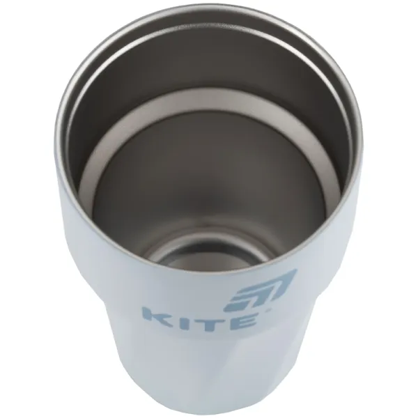 Термокружка 450 мл, серо-голубая Kite (k25-1220-2) - Фото 2