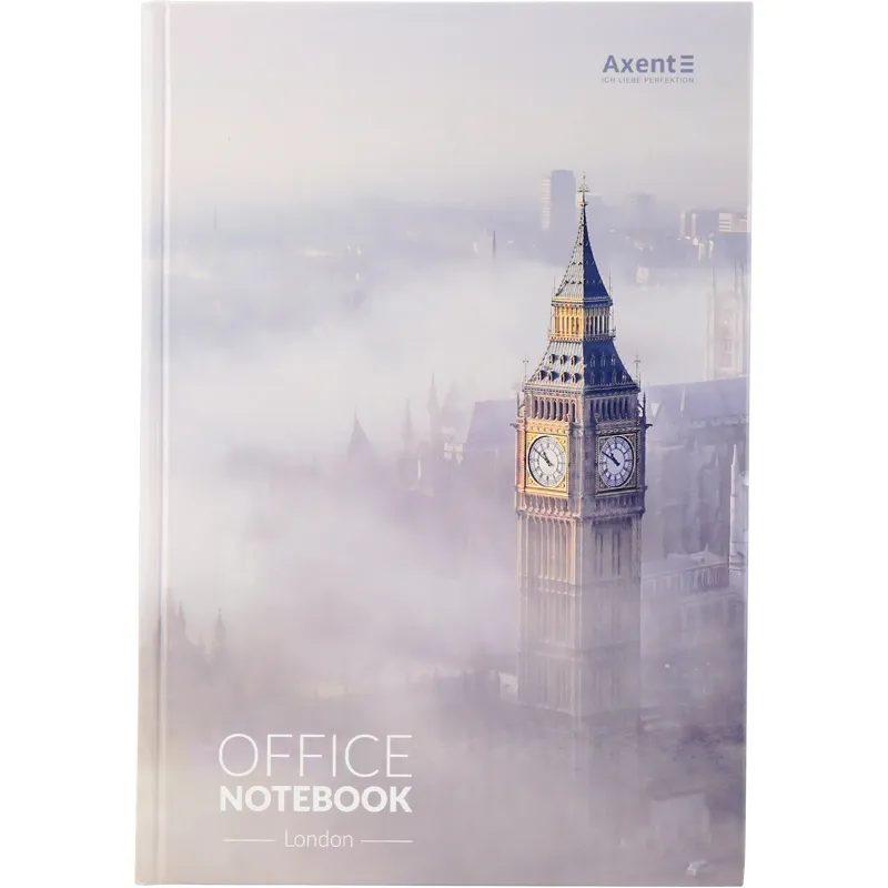 Книга записна А4, 192 арк, клітинка, London Axent (8423-21-a) - Фото 3