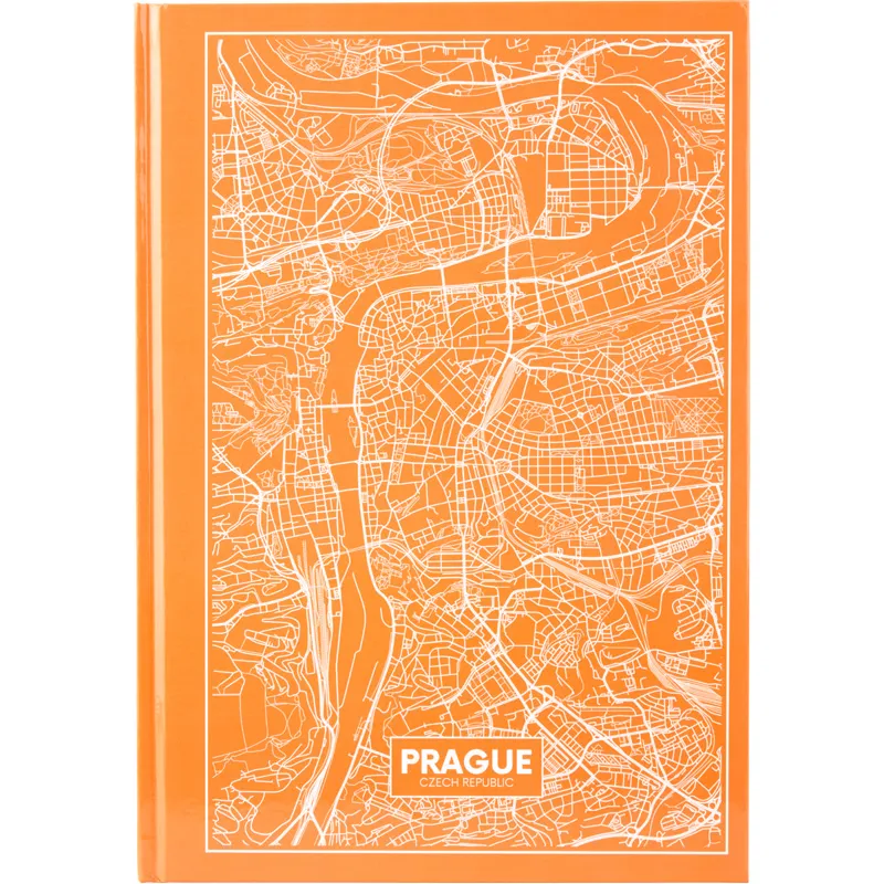 Книга записна А4 Maps Prague, клітинка, 96 арк, персикова Axent (8422-542-a) Книга записна А4 Maps Prague, клітинка, 96 арк, персикова Axent (8422-542-a)