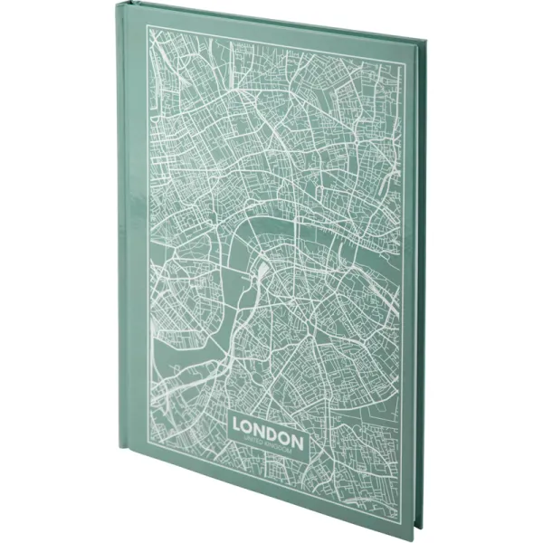 Книга записна А4 Maps London, 96 арк, клітинка, бірюзова Axent (8422-516-a) - Фото 2