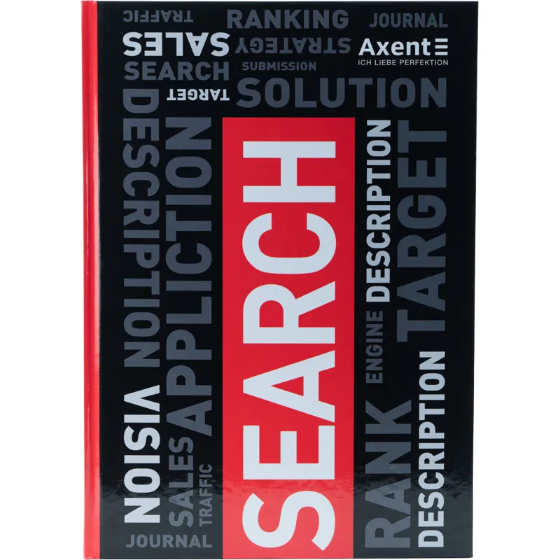 Книга записная А4, 80 л, клетка, Colors красная Axent (8421-08-a) - Фото 1