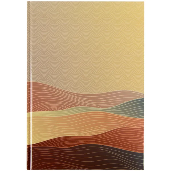 Книга записна А4 Waves 96 арк, клітітинка, бронзова Axent (8422-563-a) - Фото 1