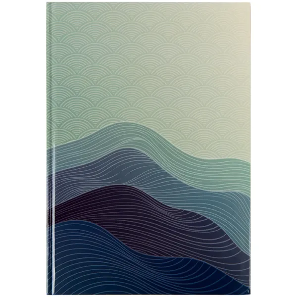 Книга записна А4 Waves 96 арк, клітітинка, синя Axent (8422-562-a) - Фото 3