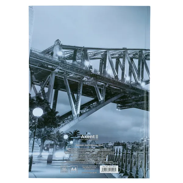 Книга записна А4 96 арк, клітинка, Glory Axent (8422-566-a) - Фото 3