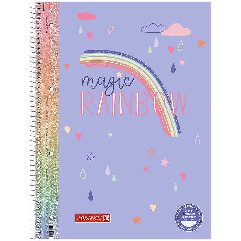 Коледж-блок А4 Premium, лінія, 80 арк, Rainbow Brunnen (10-679 27 222) Коледж-блок А4 Premium, лінія, 80 арк, Rainbow Brunnen (10-679 27 222)