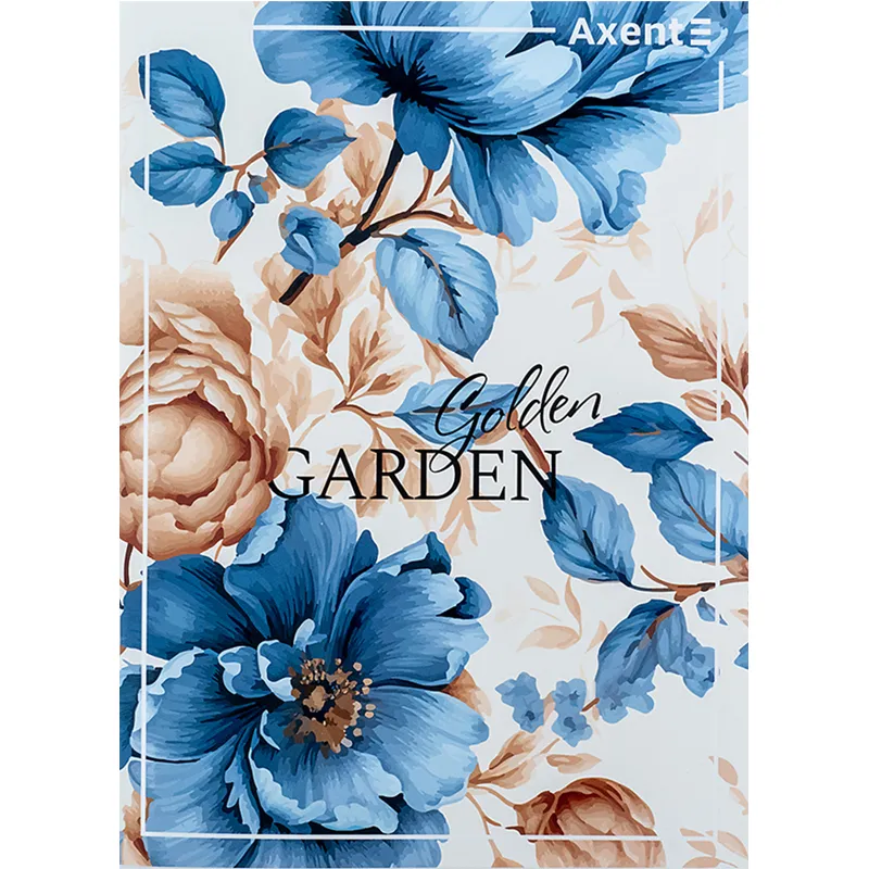 Тетрадь для записи А4 96 л, клетка, Golden Garden Axent (4782-7-a) Тетрадь для записи А4 96 л, клетка, Golden Garden Axent (4782-7-a)