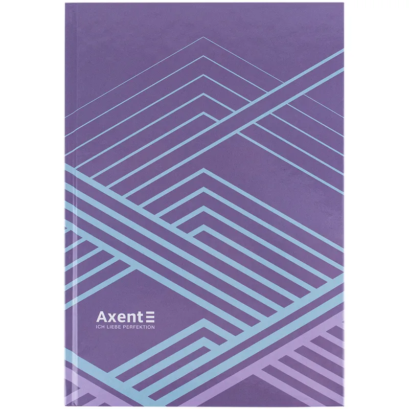Книга записна А4 96 арк, клітинка, Lines, бузкова Axent (8422-583-a) - Фото 2