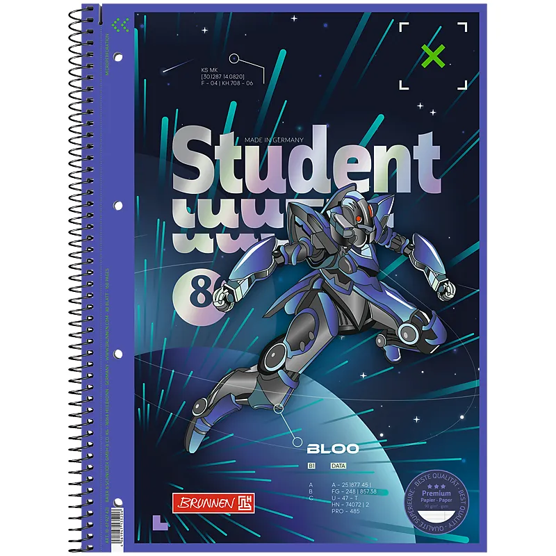 Коледж-блок А4 Premium, лінія, 80 арк, Robot Heroes Brunnen (10-679 27 421) Коледж-блок А4 Premium, лінія, 80 арк, Robot Heroes Brunnen (10-679 27 421)