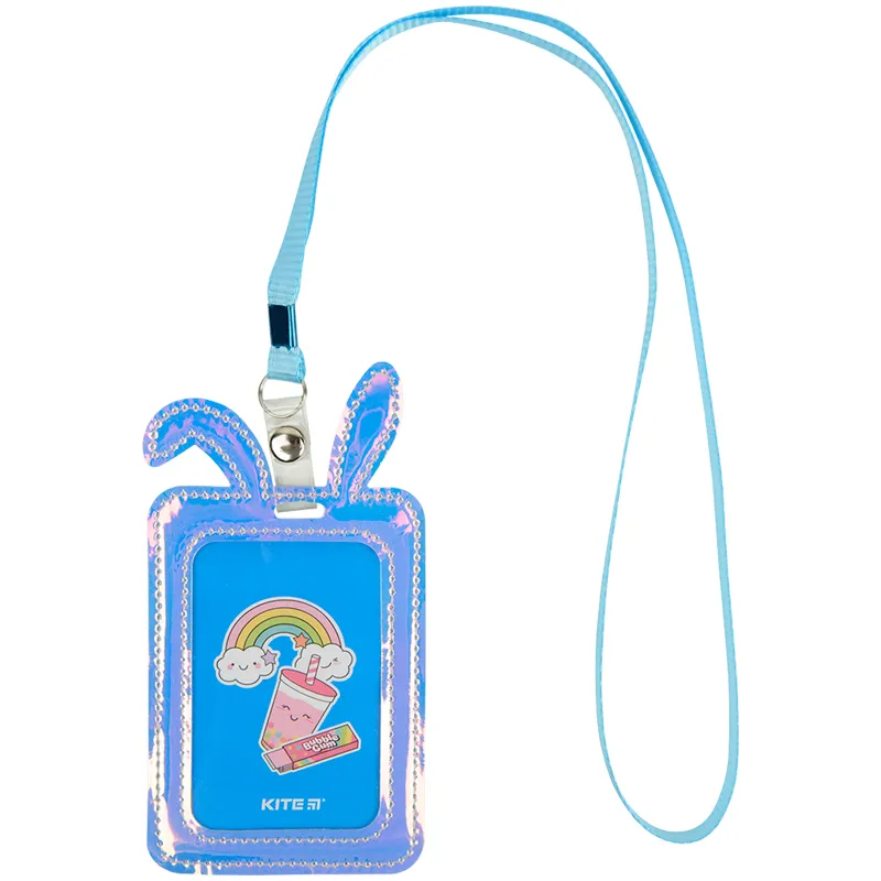 Бейдж Bunny з голографічним ефектом, фіолетовий Kite (k22-449-01) Бейдж Bunny з голографічним ефектом, фіолетовий Kite (k22-449-01)