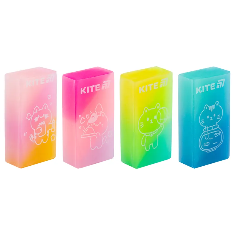 Ластик цветной Jelly cat, ассорти Kite (k24-143) - Фото 3