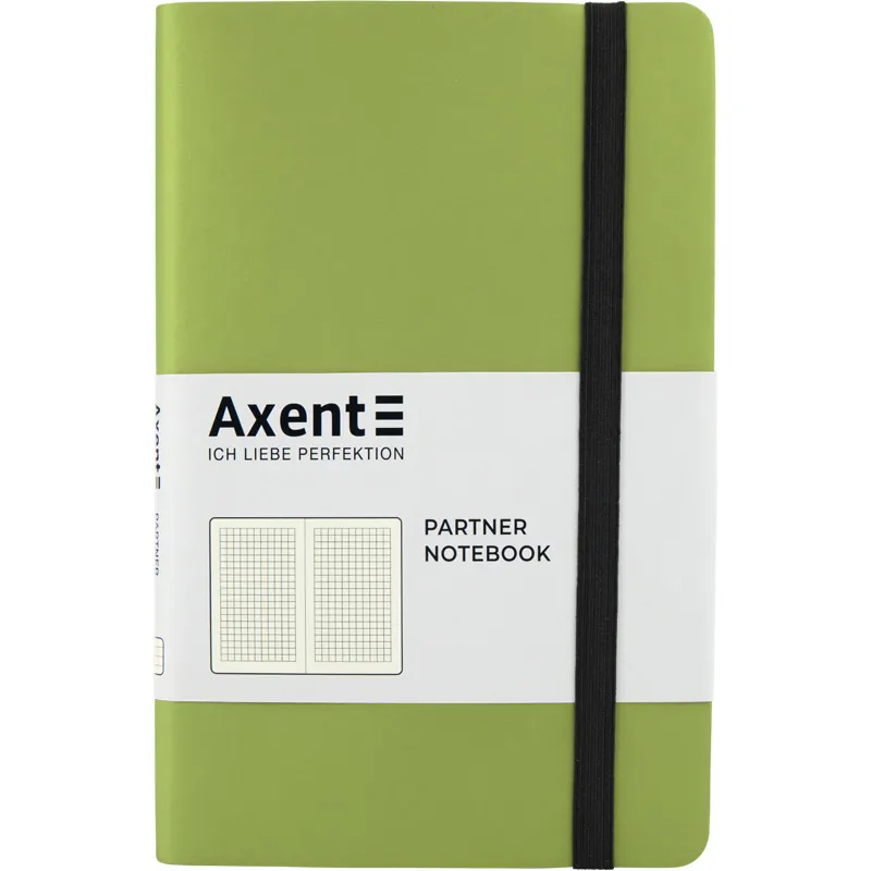 Книга записная Partner Soft, 125х195, 96 л, клетка, салатовая Axent (8206-09-a) - Фото 1