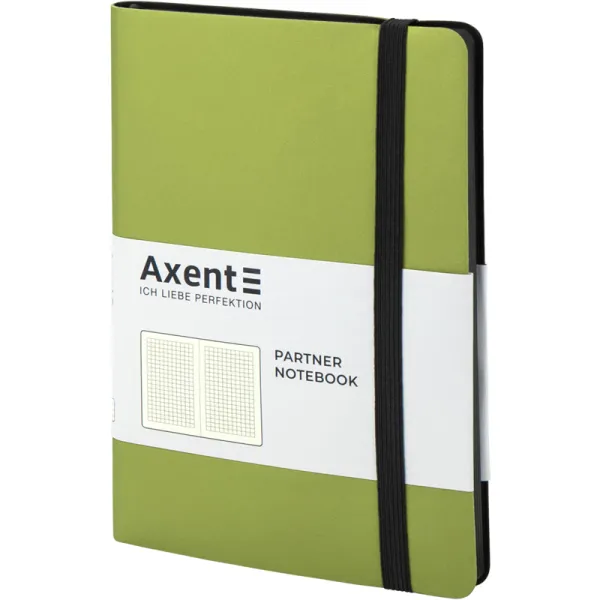 Книга записная Partner Soft, 125х195, 96 л, клетка, салатовая Axent (8206-09-a) - Фото 1