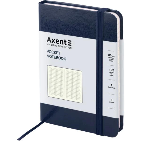 Книга записная Partner, 95х140, 96 л, клетка, синяяя Axent (8301-02-a) - Фото 1