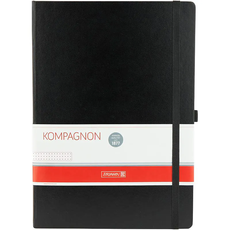 Книга записна Компаньйон А4 точкака, черная Brunnen (10-552 89 05) - Фото 2