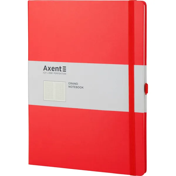 Книга записная Partner Grand, 210х295, 100 л, клетка, красная Axent (8203-06-a) - Фото 1