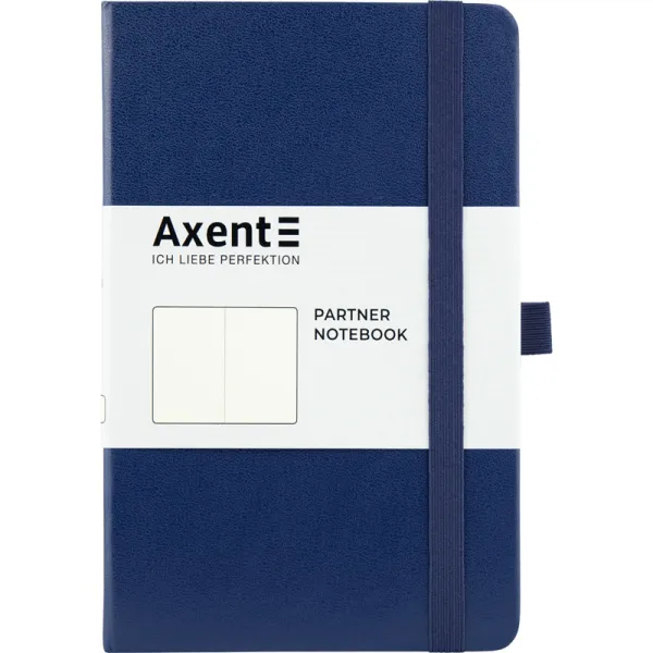 Книга записна Partner, 125х195, 96 арк, нелінована, синя Axent (8307-02-a) - Фото 1