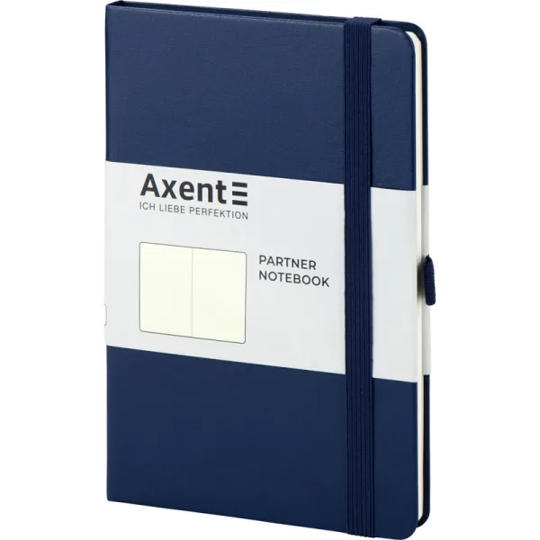 Книга записна Partner, 125х195, 96 арк, нелінована, синя Axent (8307-02-a) - Фото 1