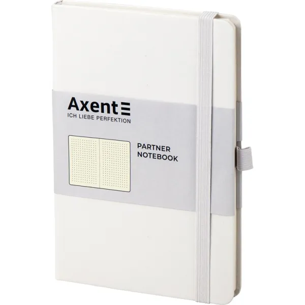Книга записна Partner, 125х195, 96 арк, крапка, біла Axent (8306-21-a) - Фото 1