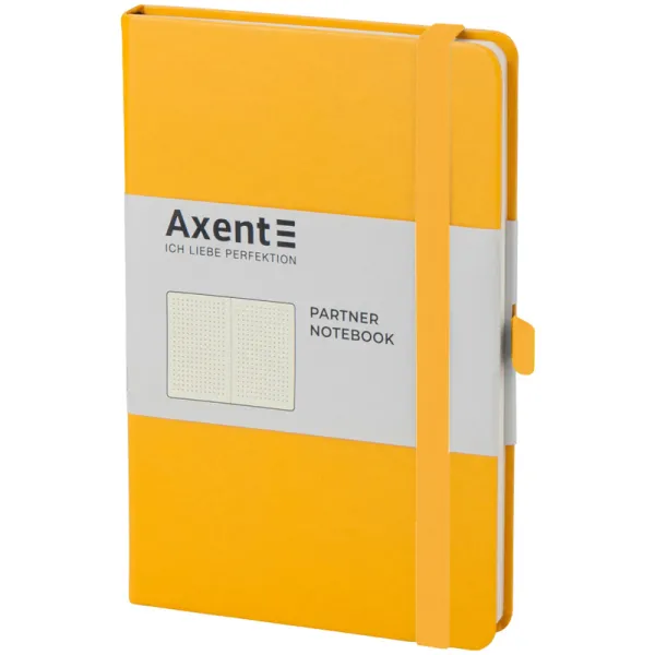 Книга записна Partner, 125х195, 96 арк, крапка, жовта Axent (8306-08-a) - Фото 1