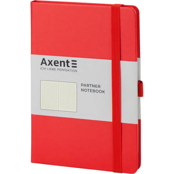 Книга записна Partner, 125х195, 96 арк, крапка, червона Axent (8306-05-a) - Фото 1