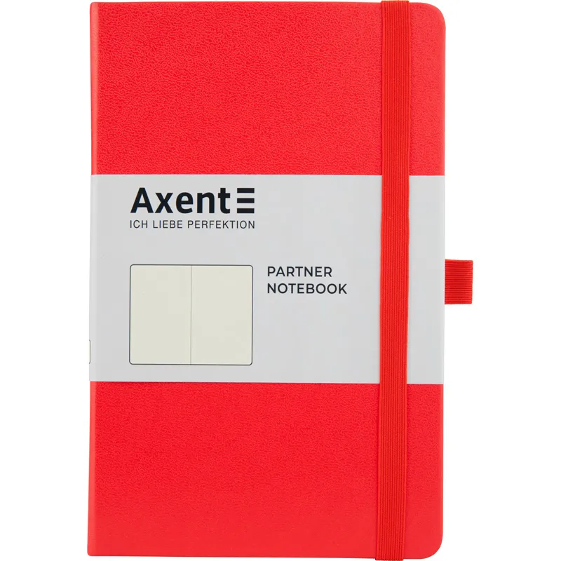 Книга записна Partner, 125х195, 96 арк, нелінована, червона Axent (8307-05-a) - Фото 2