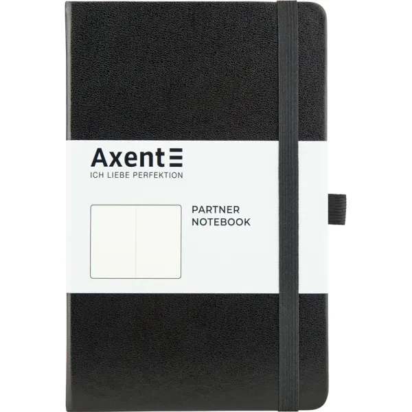 Книга записна Partner, 125х195, 96 арк, нелінована, чорна Axent (8307-01-a) - Фото 5