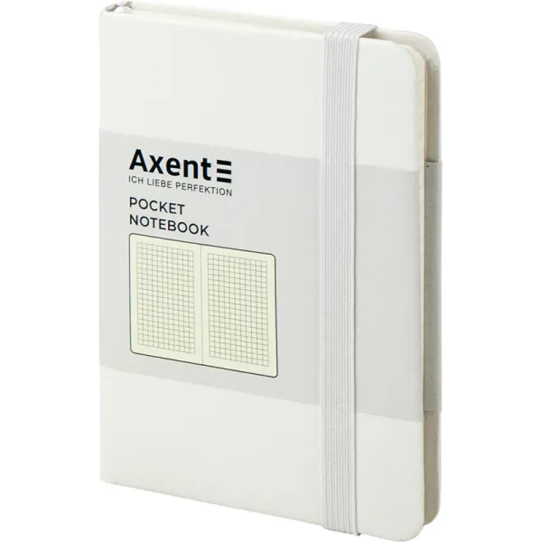 Книга записна Partner, 95х140, 96 арк, клітинка, біла Axent (8301-21-a) - Фото 1
