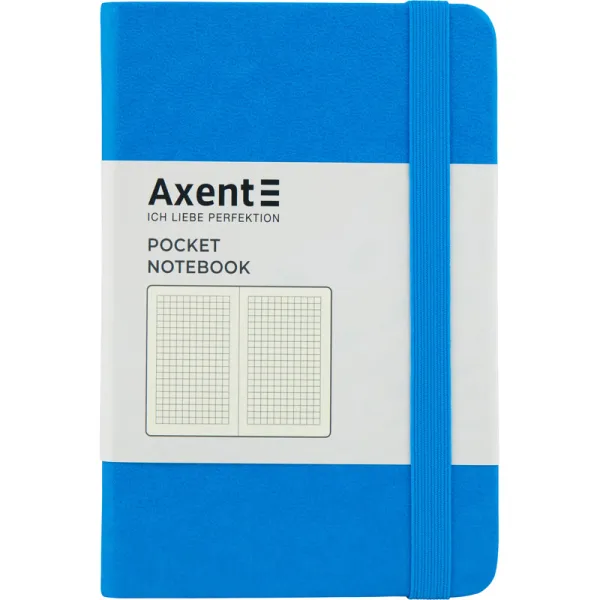 Книга записная Partner, 95х140, 96 л, клетка, голубая Axent (8301-07-a) - Фото 3