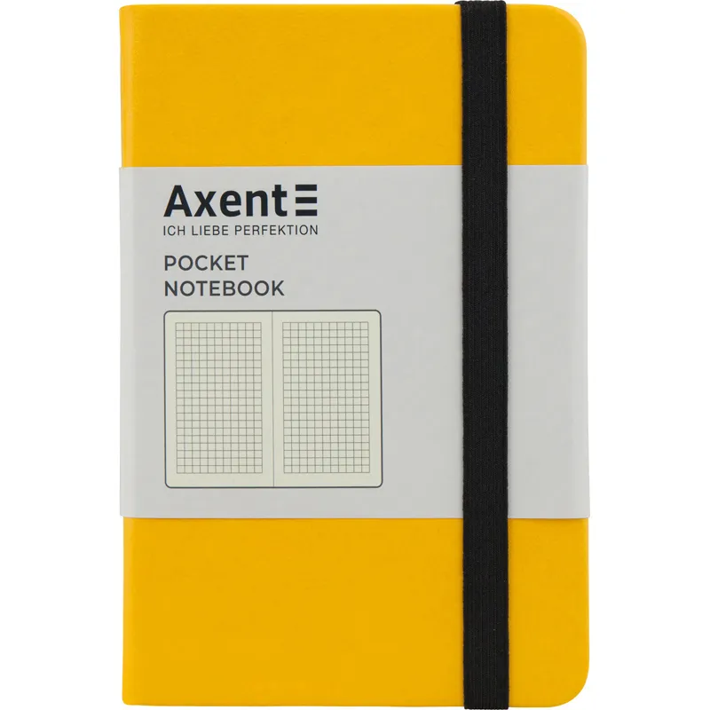 Книга записна Partner, 95х140, 96 арк, клітинка, жовта Axent (8301-08-a) - Фото 2