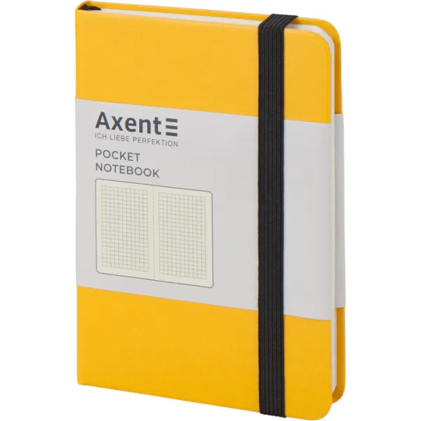 Книга записна Partner, 95х140, 96 арк, клітинка, жовта Axent (8301-08-a) - Фото 1