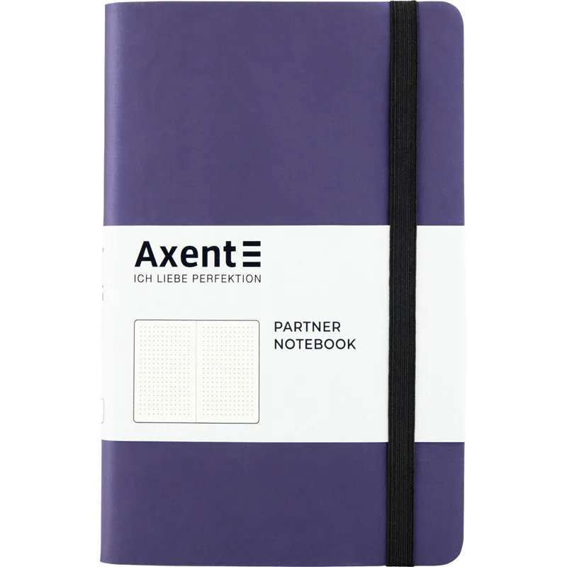 Книга записна Partner Soft, 125х195, 96 арк, крапка, синя Axent (8310-38-a) - Фото 3