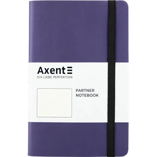 Книга записна Partner Soft, 125х195, 96 арк, крапка, синя Axent (8310-38-a) - Фото 2
