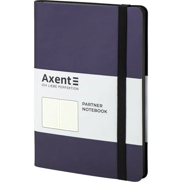 Книга записна Partner Soft, 125х195, 96 арк, крапка, синя Axent (8310-38-a) - Фото 1