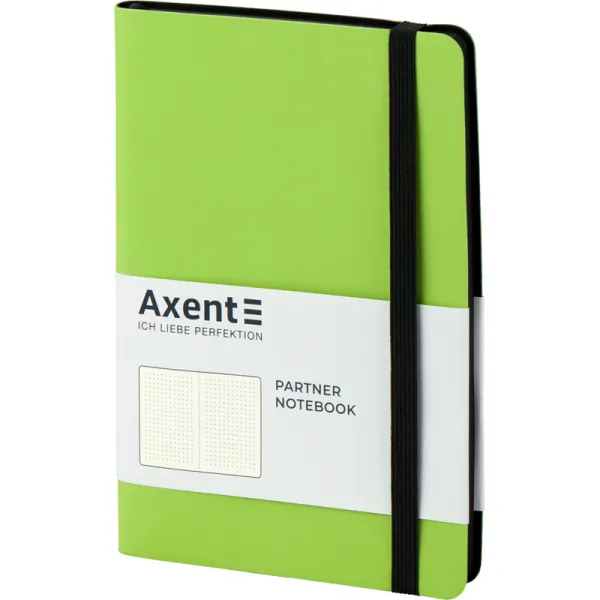 Книга записна Partner Soft, 125х195, 96 арк, крапка, салатова Axent (8312-09-a) - Фото 1