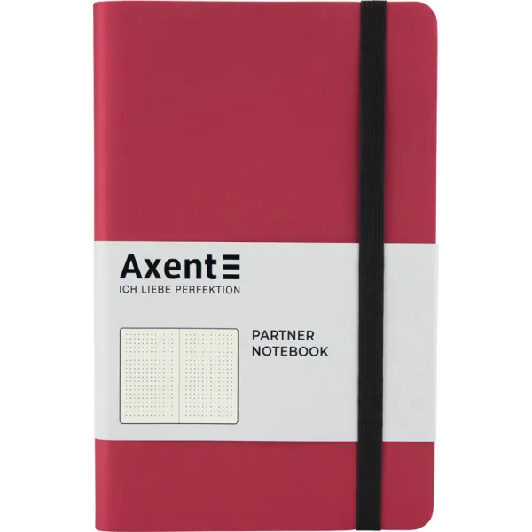 Книга записна Partner Soft, 125х195, 96 арк, крапка, червона Axent (8310-05-a) - Фото 3