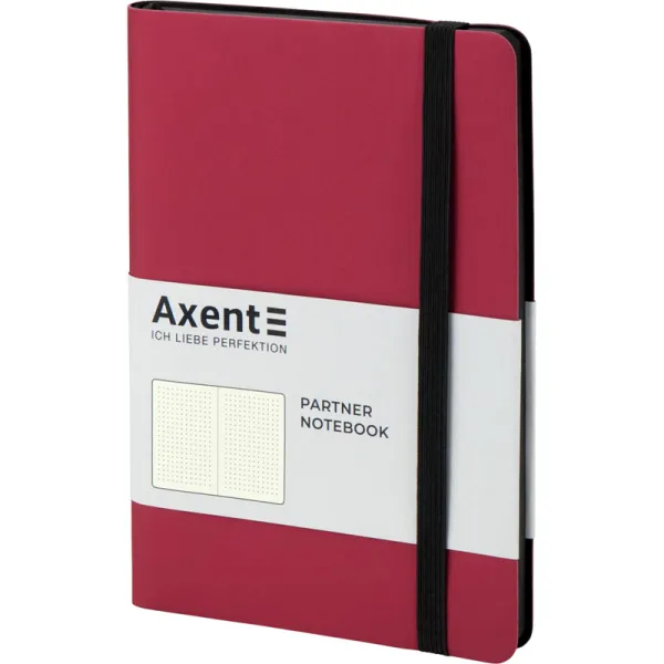 Книга записна Partner Soft, 125х195, 96 арк, крапка, червона Axent (8310-05-a) - Фото 1
