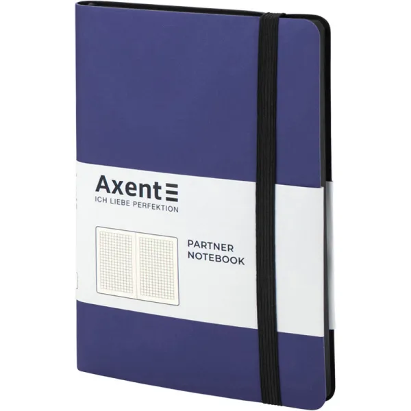 Книга записная Partner Soft, 125х195, 96 л, клетка, темно-синяя Axent (8206-38-a) - Фото 1