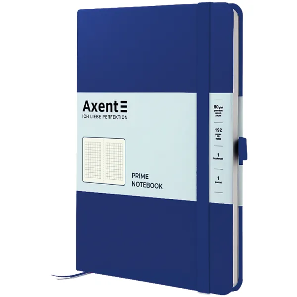 Книга записная Partner Prime, 145х210, 96 л, клетка, клетка, синяя Axent (8305-38-a) - Фото 1