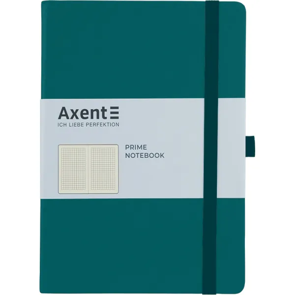 Книга записна Partner Prime, 145х210, 96 арк, клітинка, малахіт Axent (8305-31-a) - Фото 3