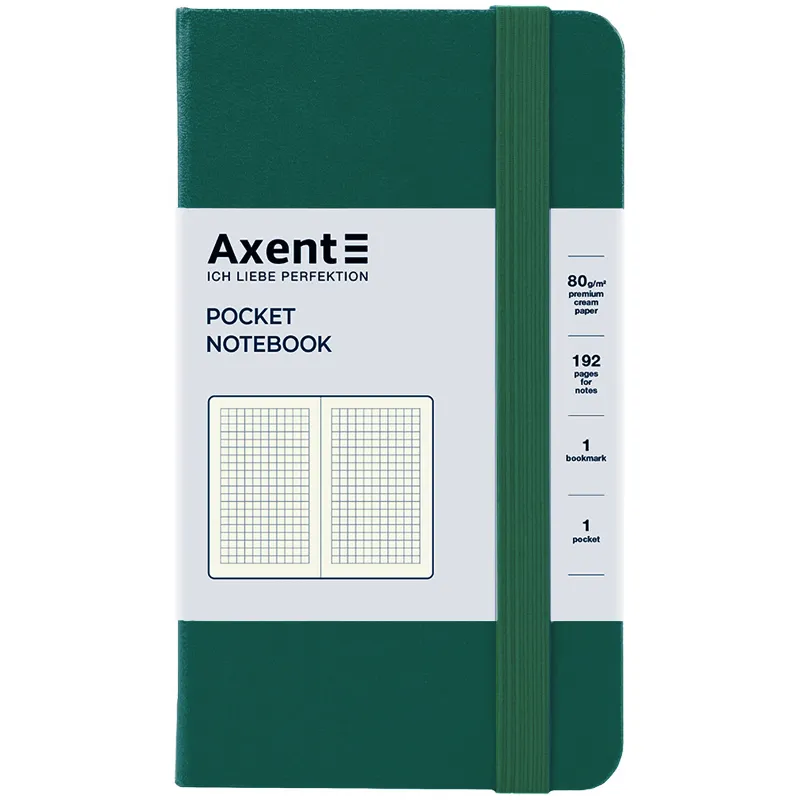 Книга записна Partner, 95х140, 96 арк, клітинка, зелений ліс Axent (8301-61-a) - Фото 2