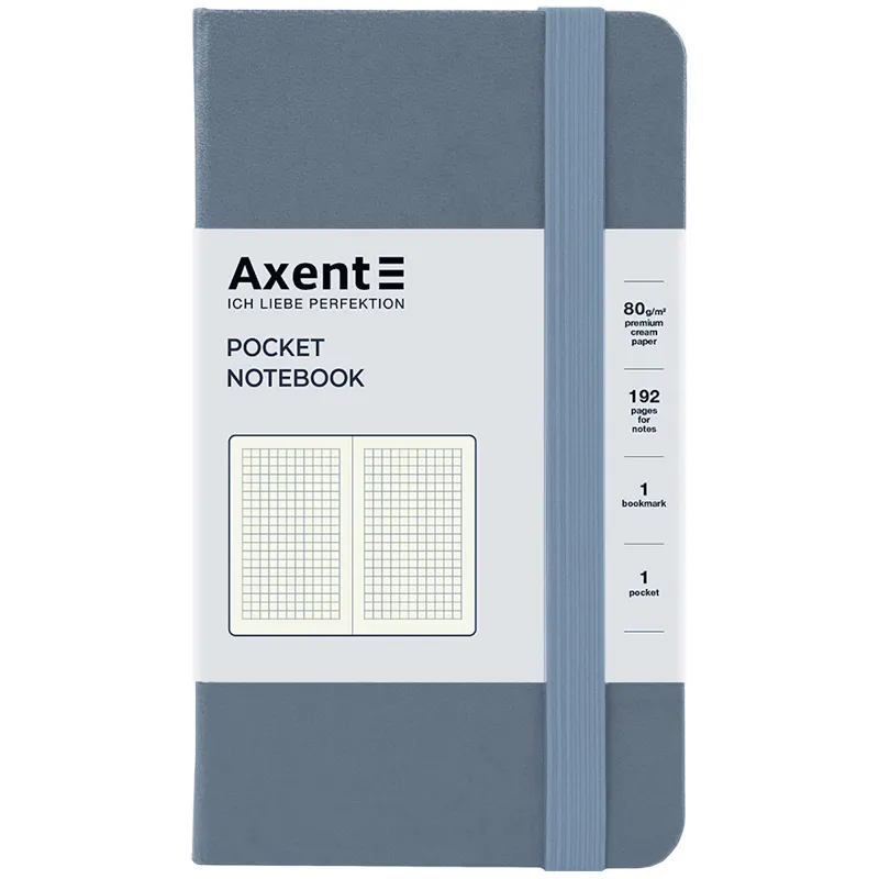 Книга записна Partner, 95х140, 96 арк, клітинка, сіра Axent (8301-62-a) - Фото 3