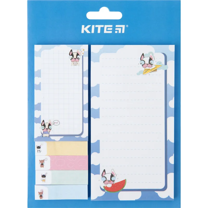 Блок бумаги с клейким слоем, набор Funny dogs Kite (k22-299-2) Блок бумаги с клейким слоем, набор Funny dogs Kite (k22-299-2)