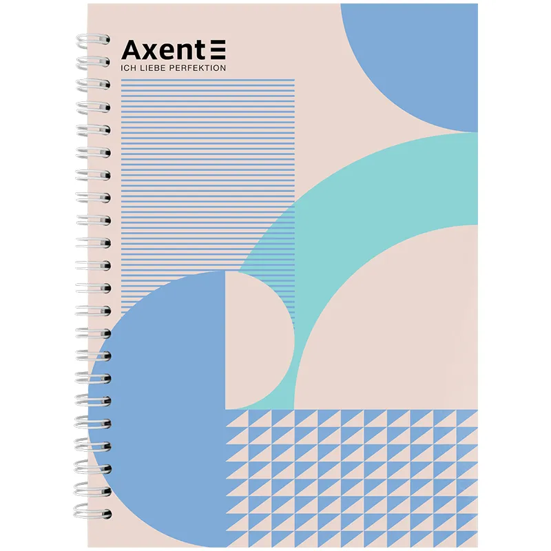 Блокнот на спіралі тверда обкладинка, А5, 96 арк, №20 Axent (8032-20-a) - Фото 1