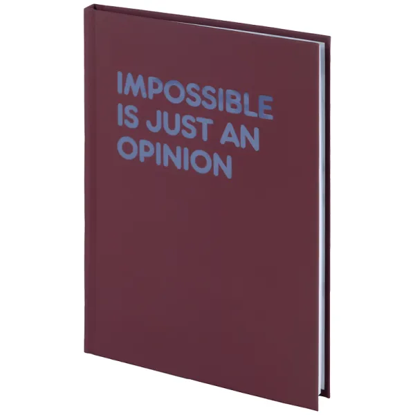Книга записна тверда обкладинка А5, 96 арк, клітинка, Impossible Axent (8458-1-a) - Фото 1