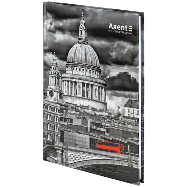 Книга записна тверда обкладинка А5, 96 арк, клітинка, R&B Bus Axent (8457-8-a) - Фото 1