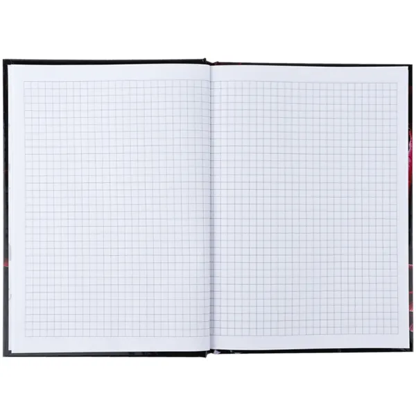 Книга записна тверда обкладинка А5, 96 арк, клітинка, Maroon fleur Axent (8459-1-a) - Фото 3