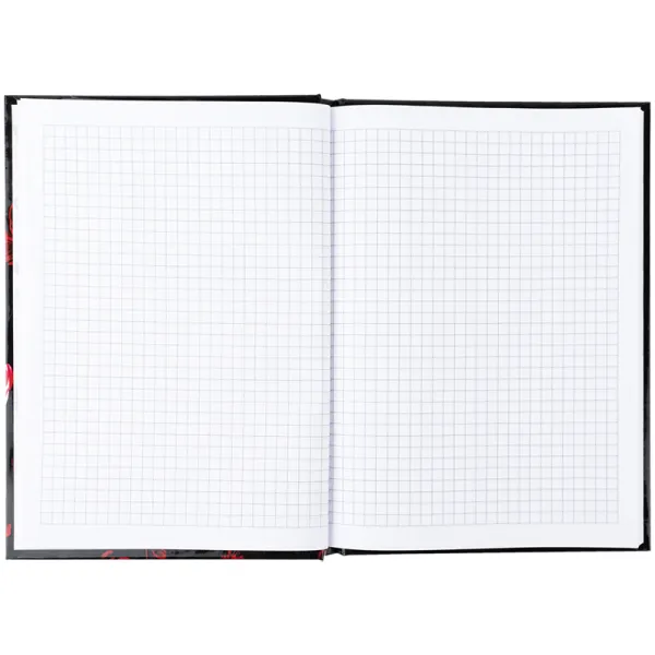 Книга записна тверда обкладинка А5, 96 арк, клітинка, Red fleur Axent (8459-3-a) - Фото 3