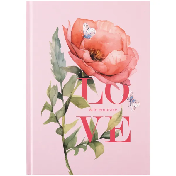 Книга записна тверда обкладинка А5, 96 арк, клітинка, Love Axent (8459-6-a) - Фото 5