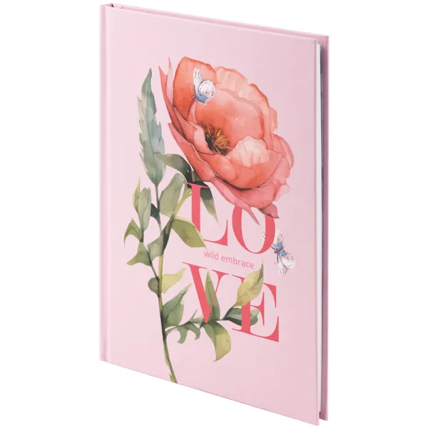 Книга записна тверда обкладинка А5, 96 арк, клітинка, Love Axent (8459-6-a) - Фото 1