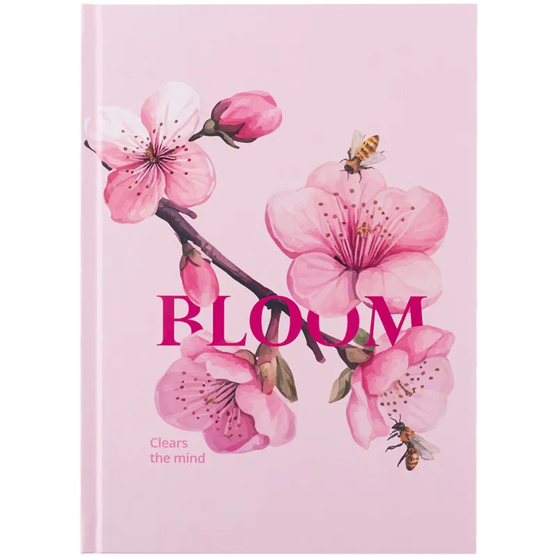 Книга записна тверда обкладинка А5, 96 арк, клітинка, Bloom Axent (8459-8-a) Книга записна тверда обкладинка А5, 96 арк, клітинка, Bloom Axent (8459-8-a)
